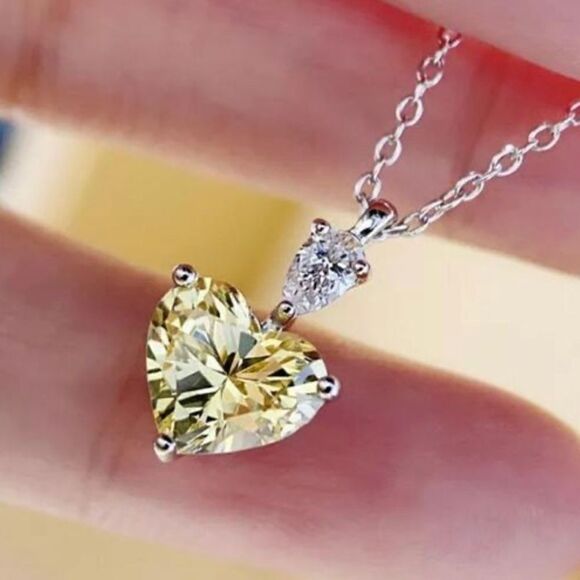 The Sun Shine pendant necklace in 925 and cubic zirconia - Picture 3 of 6